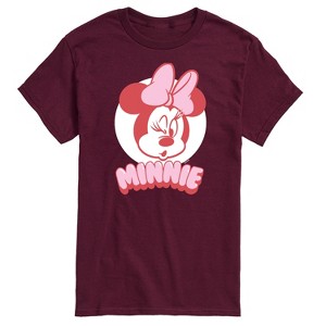 Men's - Disney - Minnie Mouse Wink Face Short Sleeve Graphic T-Shirt - 1 of 4