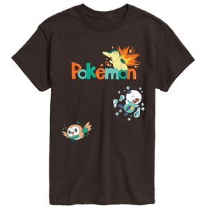 Men's - Pokémon - Cyndaquil, Oshawott, Rowlet Short Sleeve Graphic T-Shirt - 1 of 3