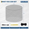 Coucheta Round Bale Hay Net for Horses, Durable Knotless Nylon Slow Feeder, Reduces Hay Waste, Perfect for Livestocks, Cattle, Goats - 2 of 4