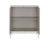 Treasure Trove Accents 2 Door Cabinet Silvermist: Pine Surface, MDF Frame, Divided Interior Storage - 3 of 4