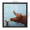 Amanti Art Moose and Rabbit by Lucia Stewart Canvas Wall Art Print Framed 16 x 16-in. - 4 of 4