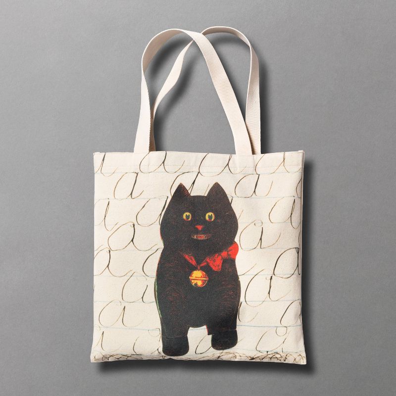 &#34;The Cat&#34; Canvas Tote Bag - John Derian for Threshold&#8482;, 1 of 3