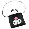 Sanrio Hello Kitty and Friends Kuromi Women's Top Handle Satchel Handbag Faux Leather Cossbody Purse Black - 4 of 4