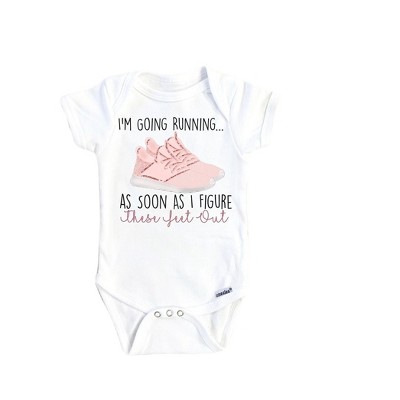Running Onesie® Baby Boy Girl Clothes Infant Bodysuit Funny Cute Newborn GS1