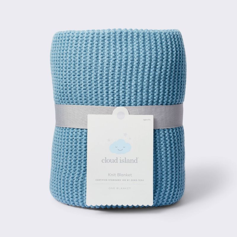 Knit Baby Blanket - Blue - Cloud Island&#8482;, 5 of 6