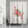 Creative Products Joy Pointsettia 71 x 74 Shower Curtain - 2 of 2