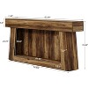 Tribesigns 63-inch Farmhouse Console Table, 2-Tier Entryway Table Sofa Table Behind Couch for Living Room, Corridor - 3 of 4