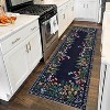 Washable Rugs, Living Room Rug, Non-Slip Soft Floral Rugs for Bedroom, Botanical Area Rug Carpet for Dining Room Guest Room - 2 of 4