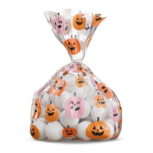 12ct Halloween Treat Bags Jack-O-Lanterns - 1 of 4