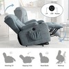 PAGED Modern Massage Recliner Chair with Heating, Power Lift Accent Chair with Side Pocket and USB Port for Living Room, Bedroom - 3 of 4