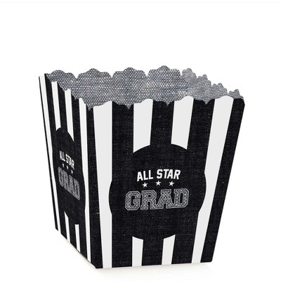 Big Dot of Happiness All Star Grad - Party Mini Favor Boxes - Graduation Party Treat Candy Boxes - Set of 12