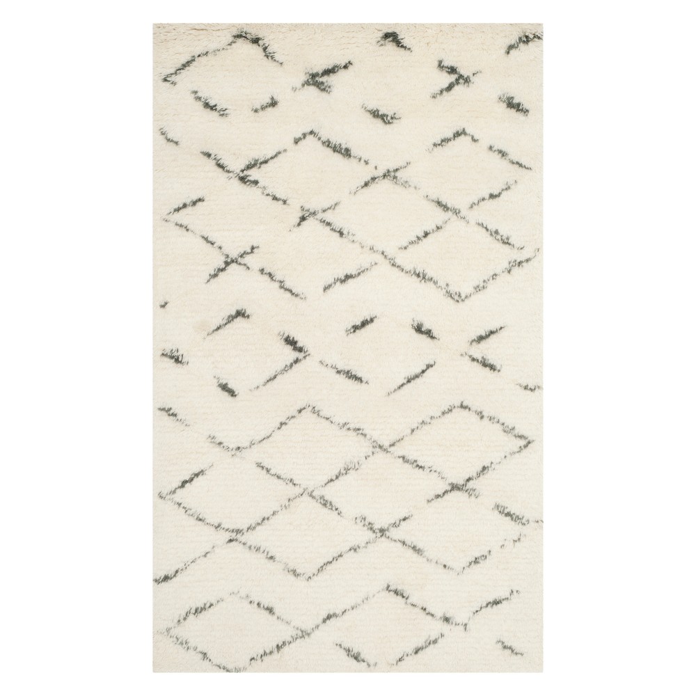 4'x6' Katie Geometric Area Rug Ivory/Gray - Safavieh