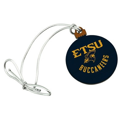 ETSU Buccaneers Mini Small Tiny Wood Christmas Tree Holiday Ornament