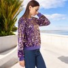 Anna-Kaci Women's Sequin Long Sleeve Sparkly Pullover Sweatshirt - 2 of 4