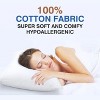 FAPO Goose Feather and Down Pillows Queen Size Set of 2 Luxury Hotel Bed Pillows with Cotton Cover - 3 of 4