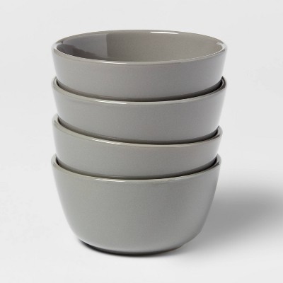 8oz 4pk Stoneware Avesta Mini Bowls Gray - Project 62™