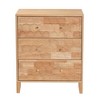 Baxton Studio Hosea Carved Honeycomb 3 Drawer Chest Natural - image 4 of 4