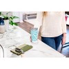 Elanze Designs 20 oz Stainless Steel On the Go Insulated Travel Tumbler With Push Top Lid, Sky Blue Zebra Print White - 4 of 4