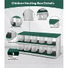 Coucheta Chicken Nesting Boxes - Available in Multiple Styles (Bracket Leg/Two-Tier/Wall Mount) & Compartments (6/8/10) for Easy Egg Collection. - 4 of 4