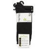Memoi Women's 2 Pair Pack Bamboo Blend Flat Ribbed Crew Socks Black 9-11 - 4 of 4