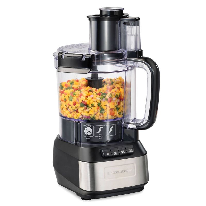 Hamilton Beach 12 Cup Stack and Snap Food Processor - Black - 70727, 2 of 11