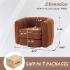 CIPACHO Swivel Accent Barrel Chair, Modern Round Armchairs with Upholstered, Comfy Swivel Accent Chair for Living Room - 2 of 4