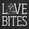 Mens Love Bites Funny Shark Dating Relationship Valentine's Day T shirt - Crazy Dog Men's T Shirt - image 2 of 4