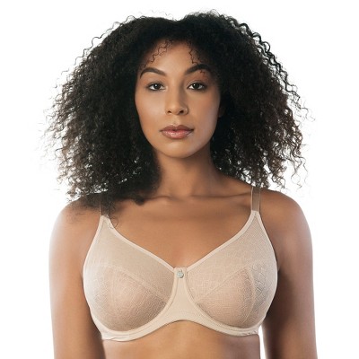 Paramour by Felina Women's Amaranth Cushioned Comfort Unlined Minimizer Bra  (Sparrow, 42DDD)