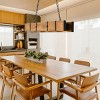 BAOURE Rustic Farmhouse Chandelier for Dining Room 39in Wood Rectangular Pendant Light with LED Dimmable Downlights, Brown - 3 of 4