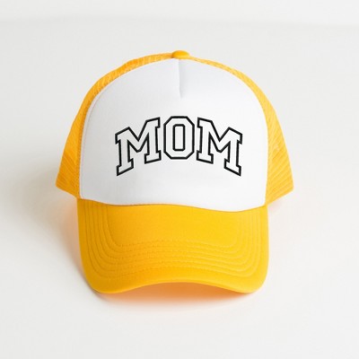 Simply Sage Market Embroidered Mom Varsity Outline Foam Trucker Hat