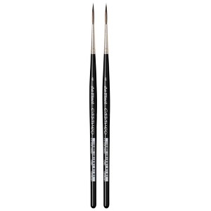 da Vinci CASANEO Rigger, Extra Soft Synthetics, Watercolor & Acrylic, Liner, Series 1290, Size 4, Pack of 2 - 1 of 3
