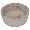 vidaXL Sink Gray 15.7 in.x5.9 in. Marble - 2 of 4