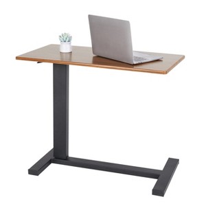 Adjustable Height Bed/Sofa Bedside Tray Table Rolling Wheels Desk - 1 of 4