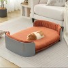 Dog Sofa Bed for Small Dogs and Cats,Elevated Pet Couch with Washable Cover, Indoor Small Dog Sofa for Living Room - LAOTIES - 3 of 4