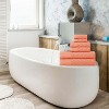 Chevron Zero Twist Cotton Solid and Jacquard Hand Towel Set of 6 by Blue Nile Mills - 2 of 4