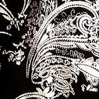metallic black / silver