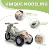 TopComfy Baby Walkers Ride on Bubble Car, Kids Bike, 3 Wheeled Bike for Toddler, Minimalist, Comfortable, Calm, Beige, 23.2"*9.8"*13.6" - 3 of 4