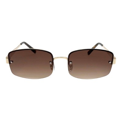 Women's Metal Square Cateye Sunglasses - Wild Fable™ Gold/Brown