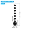 Unique Bargains Hanging Ornament DIY Craft Teardrop Crystal Chandelier Pendant Beads 6.5" x 1.5" 10 Pcs - 2 of 4