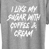 Women's - Instant Message - Sugar With Coffee And Cream Short Sleeve Graphic T-Shirt - 2 of 4