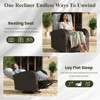 LayinSun Oversized Wicker Outdoor Swivel Glider Recliner Lounge Chair - 4 of 4