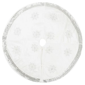 Vickerman Banded Snowflake Collection Christmas Textile Collection - 1 of 4
