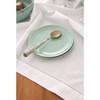Solino Home Cotton and Linen Hemstitch Table Throw - 3 of 4