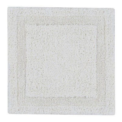Ivory Cotton Reversible Plush Bath Rug 21" x 34"