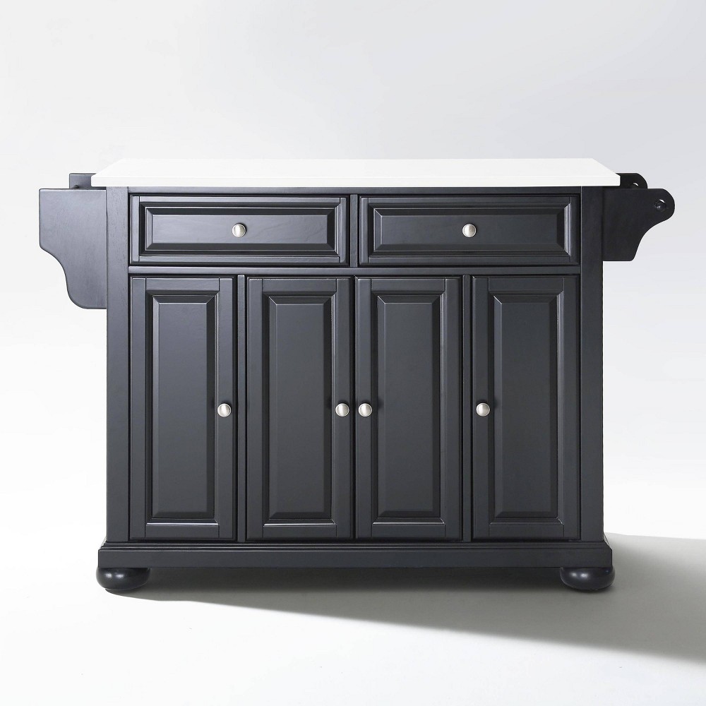 Photos - Kitchen System Crosley Alexandria Granite Top Full Size Kitchen Island/Cart Black  