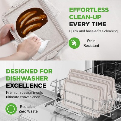 NutriChef Non-Stick Cookie Sheet Tray - Thumbnail 5