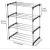 Stackable Small Shoe Rack, Entryway, Hallway and Closet Space Saving Storage and Organization - 4 of 4