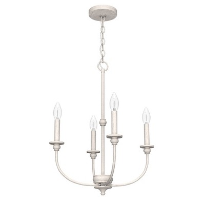 Hunter Fans Southcrest 4 - Light Chandelier in  Distressed White