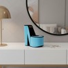HomeRoots 9" Turquoise Black And Gold Velvet High Heel Jewelry Box - 2 of 4