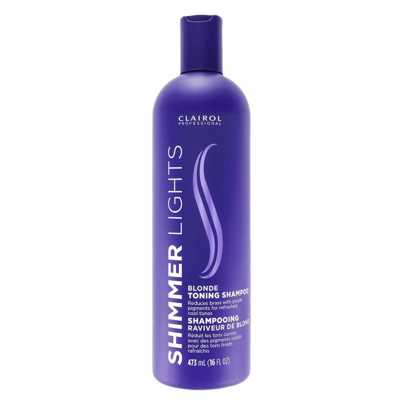 Clairol Professional Shimmer Lights Blonde Toning Shampoo - 16 fl oz, 1 of 9